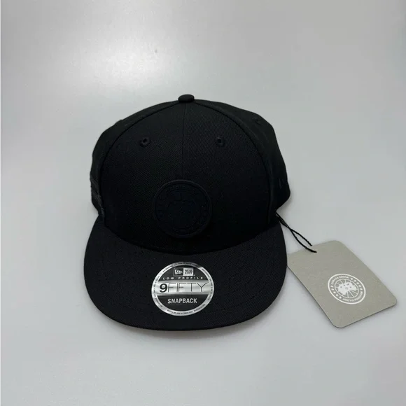 Canada Goose Arctic Disc Snapback Cap Hat Black